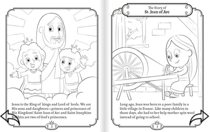 God's Princesses Volume 1 Coloring Book - St. Joan of Arc and St. Josephine Bakhita