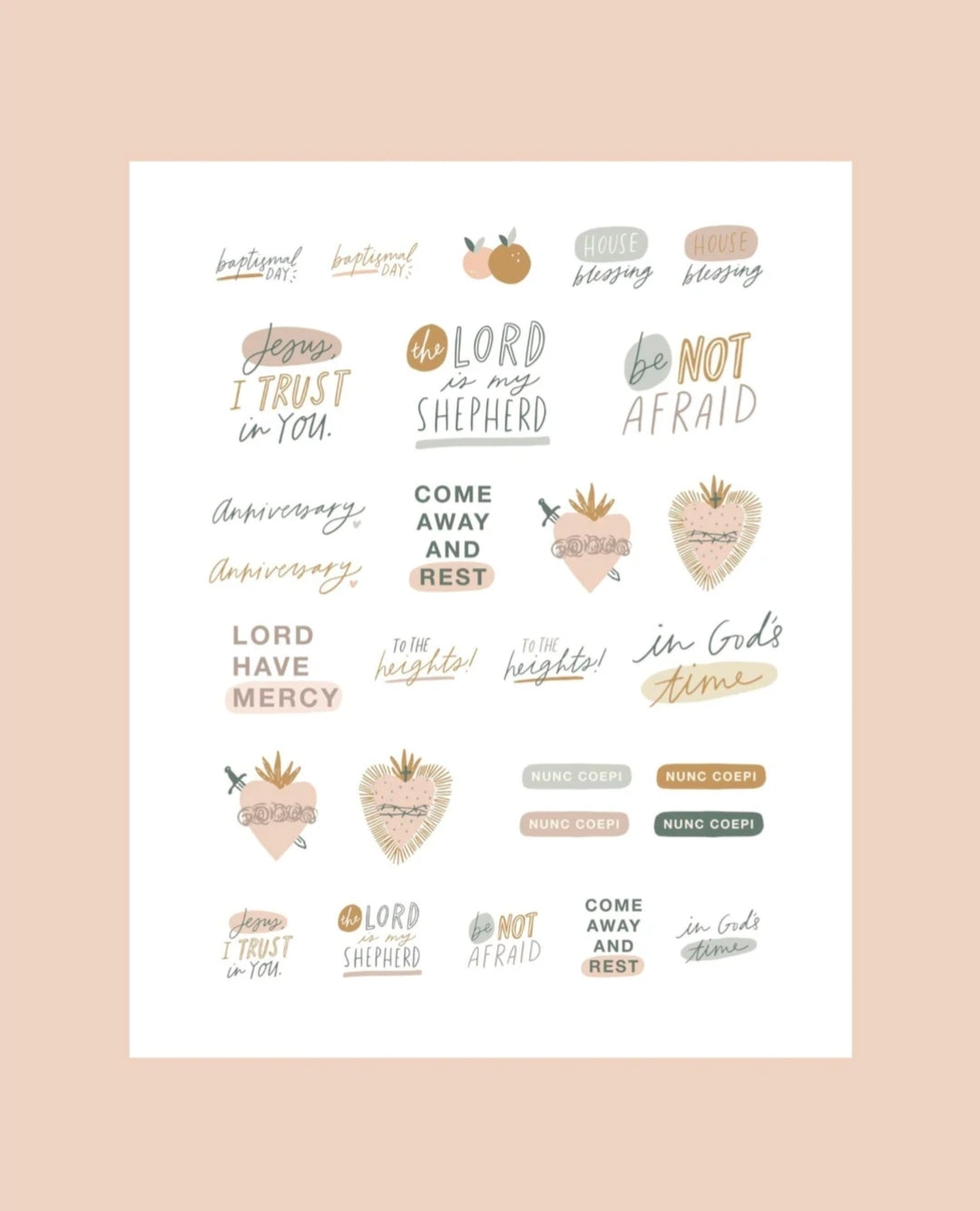 Catholic Planner Stickers